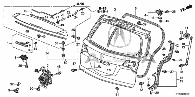 Tailgate (Power) for 2012 Acura MDX #0