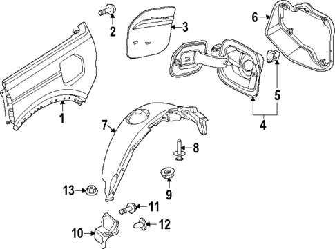 Quarter Panel & Components for 2022 Ford Bronco #0