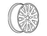 19351717 - Suspension: Wheel, Alloy for Buick: Lucerne Image