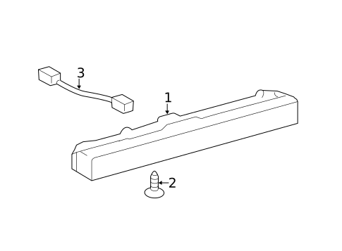 High Mounted Stop Lamp for 2008 Toyota Camry #0