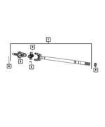 V8065428AC - Front Axle; American Axle 235 MM Single Rear Wheel; Differential and Drive Line: U-joint Kit, Value Line for Dodge: Ram 2500, Ram 3500 | Ram: 2500, 3500 Image