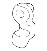 8D0837821 - Body: Control Cable Clip for Audi: 100, 100 Quattro, 90, 90 Quattro, A4, A4 Quattro, A6, A6 Quattro, A8, A8 Quattro, Cabriolet, S4, S6, S8 Image