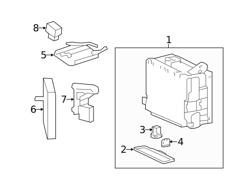 Fuse & Relay for 2015 Lexus LS460 #1
