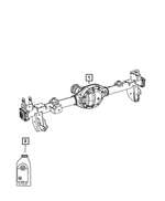 68378949AB - Rear Axle; Dana 220 MM; Differential and Drive Line: Gear Lubricant for Jeep: Gladiator, Wrangler Image