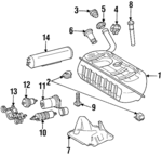 1294710381 - : Fuel Tank Mount for Mercedes-Benz Image