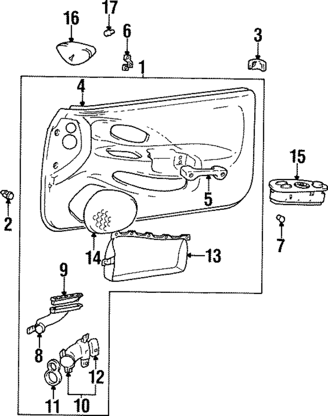 8230127060LK - : Door Interior Trim Panel for Hyundai Image