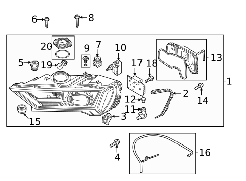Headlamp Components for 2022 Audi SQ7 #0
