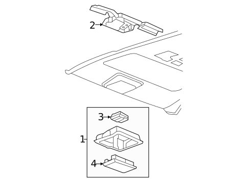 Overhead Console for 2008 Ford Expedition #1