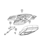 5108265AC - Interior Trim: Overhead Console Retainer for Chrysler: 300 | Dodge: Charger Image