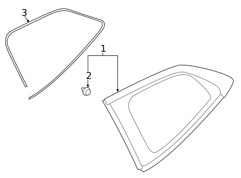 Glass & Hardware for 2024 Subaru Ascent #0