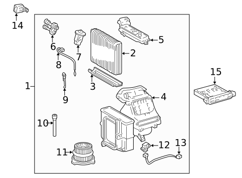 HVAC Case for 2001 Toyota Echo #0