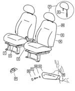 5104708AA - Interior Trim: Seat Cushion Frame for Mopar Image