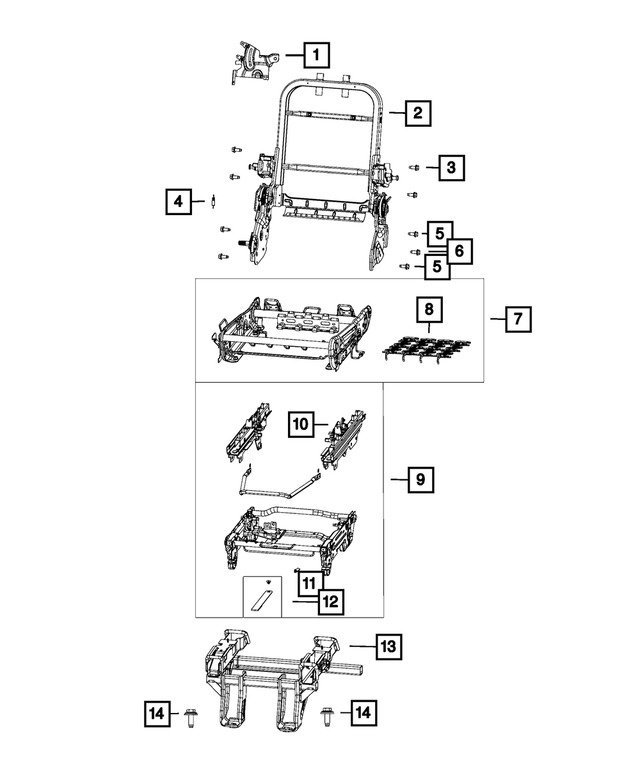 68324910AB - Interior Trim: Seat Release Handle, Right for Mopar Image image