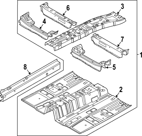 Floor & Rails for 2025 Hyundai Sonata #0