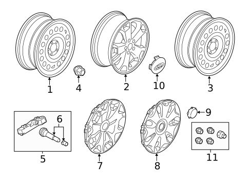 Wheels for 2014 Ford Transit Connect #0