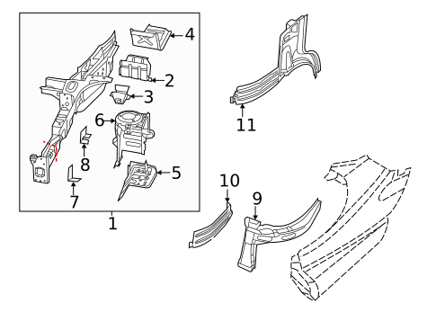 Structural Components & Rails for 2023 Ram ProMaster 3500 #0