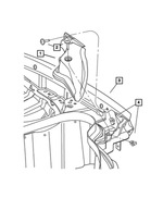 6503698 - Body Sheet Metal Except Doors: Truss Head Screw And Washer, Lamp for Mopar Image