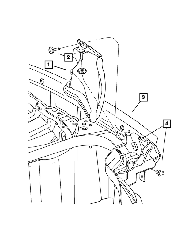 6503698 - Body Sheet Metal Except Doors: Truss Head Screw And Washer, Lamp for Mopar Image
