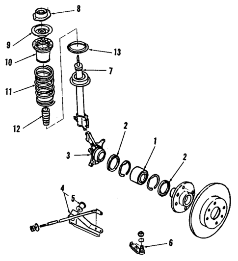 Suspension Components for 1988 Chevrolet Spectrum #0