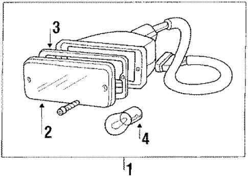 Bulbs - Chassis for 1989 Mitsubishi Precis #3