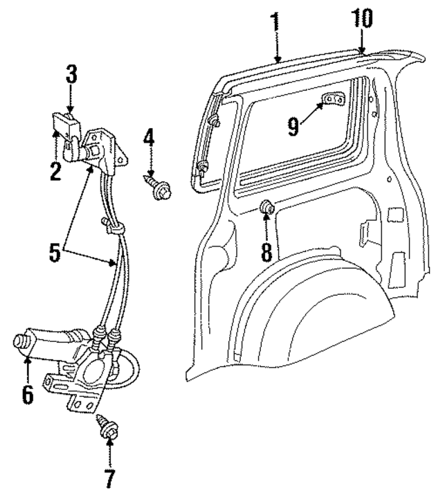 4337438 - Body: Glass Assembly for Mopar Image
