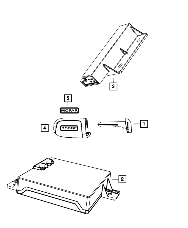 68142047AB - Electrical: Passive Entry Antenna for Mopar Image image