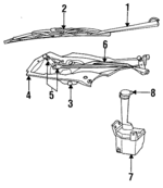 4769016 - Body: Wiper Arm for Chrysler: Concorde, LHS, New Yorker | Dodge: Intrepid Image