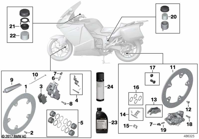 34217688185 - : Rear Brake Disc for BMW-Motorrad Image