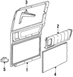 4549721 - Body: Trim Panel for Dodge: Caravan, Grand Caravan, Mini Ram Image