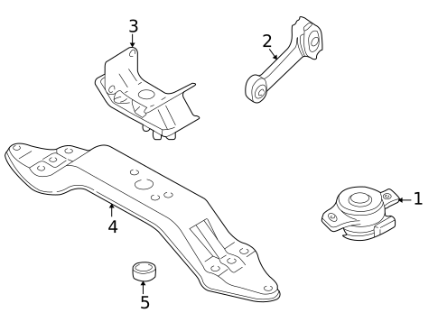 Engine & Trans Mounting for 2005 Subaru Outback #0