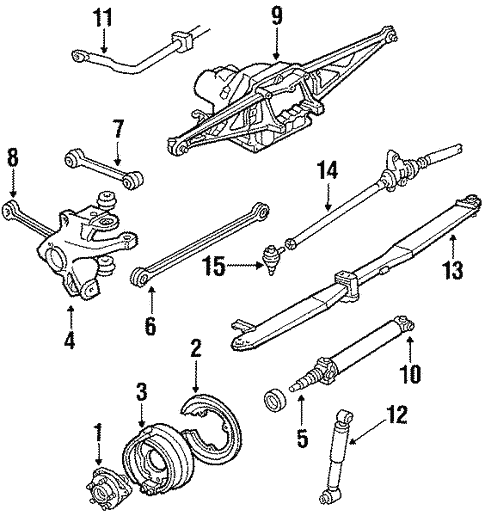 Rear Suspension for 1996 Chevrolet Corvette | Chevy OEM Parts
