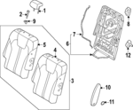 89912P2001 - Body: Armrest Reinforcement for Kia: Sorento Image
