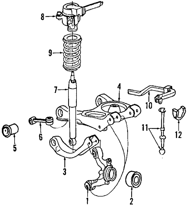 E9SZ5A968B - Suspension: Knuckle for Ford: Thunderbird | Mercury: Cougar Image