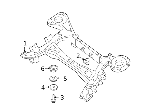 Suspension Mounting for 2006 INFINITI QX56 #0