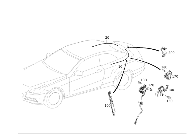 949840700 - Soft Top: Screw for Mercedes-Benz Image image