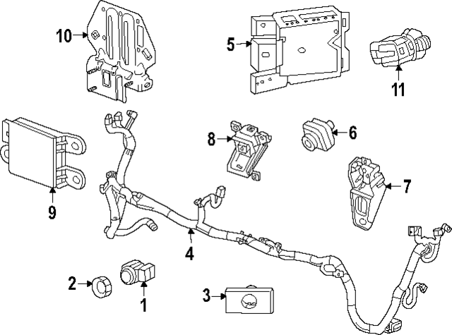 85698872 - Body: Radar Sensor for GM Image