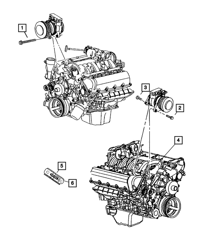 6506688AA - Air Conditioners and Heaters: Hex Head Screw And Washer for Mopar Image