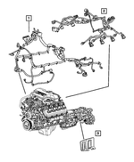 56051069AF - Electrical: Engine Wiring for Mopar Image