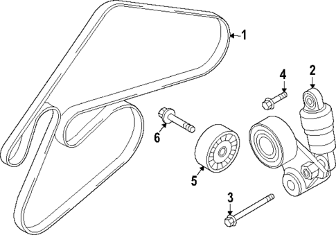 Belts & Pulleys for 2023 Genesis G80 #0