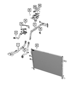 68304626AD - Cooling: Coolant Hose for Dodge: Durango | Jeep: Grand Cherokee Image