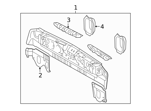 Rear Body for 2012 Lexus RX450h #0