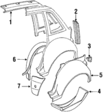 675167 - Body: Window Frame for Volvo Image