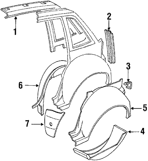 Inner Components for 1993 Volvo 240 #1