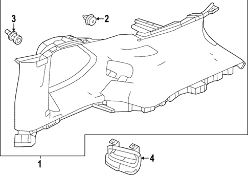 Interior Trim - Quarter Panels for 2023 Honda HR-V #0