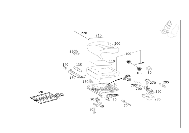 7337004000 - Driver Seat: Blind Rivet for Mercedes-Benz Image image