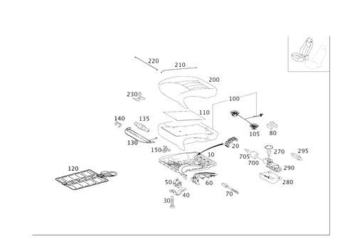 Right Seat for 2006 Mercedes-Benz R500 #0