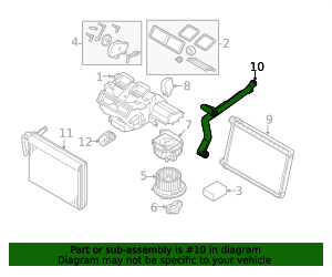 2006-2018 BMW Pipe Assembly 64119128954 | OEM Parts Online