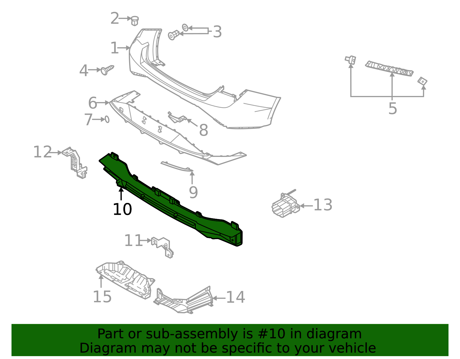 Hyundai - 86631-AA900 - Impact Bar - 2021-2023 Hyundai | OEM Hyundai ...