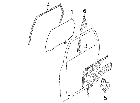 Rear Door for 2009 Hyundai Tucson #0