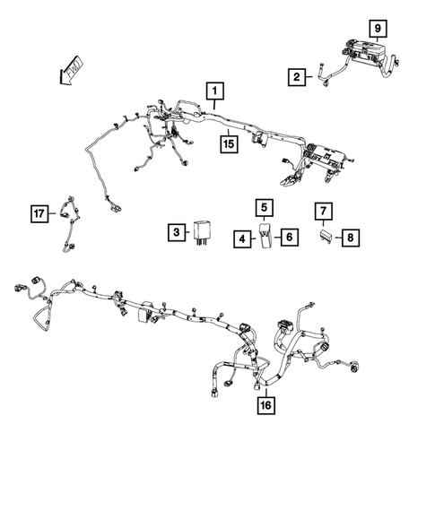 Wiring-Headlamp to Dash for 2015 Ram 3500 #1